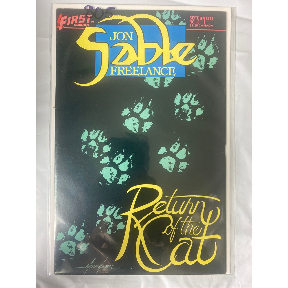 Jon Sable Freelance 16 First Comics 1984 Mike Grell Return of the Cat Copper Age